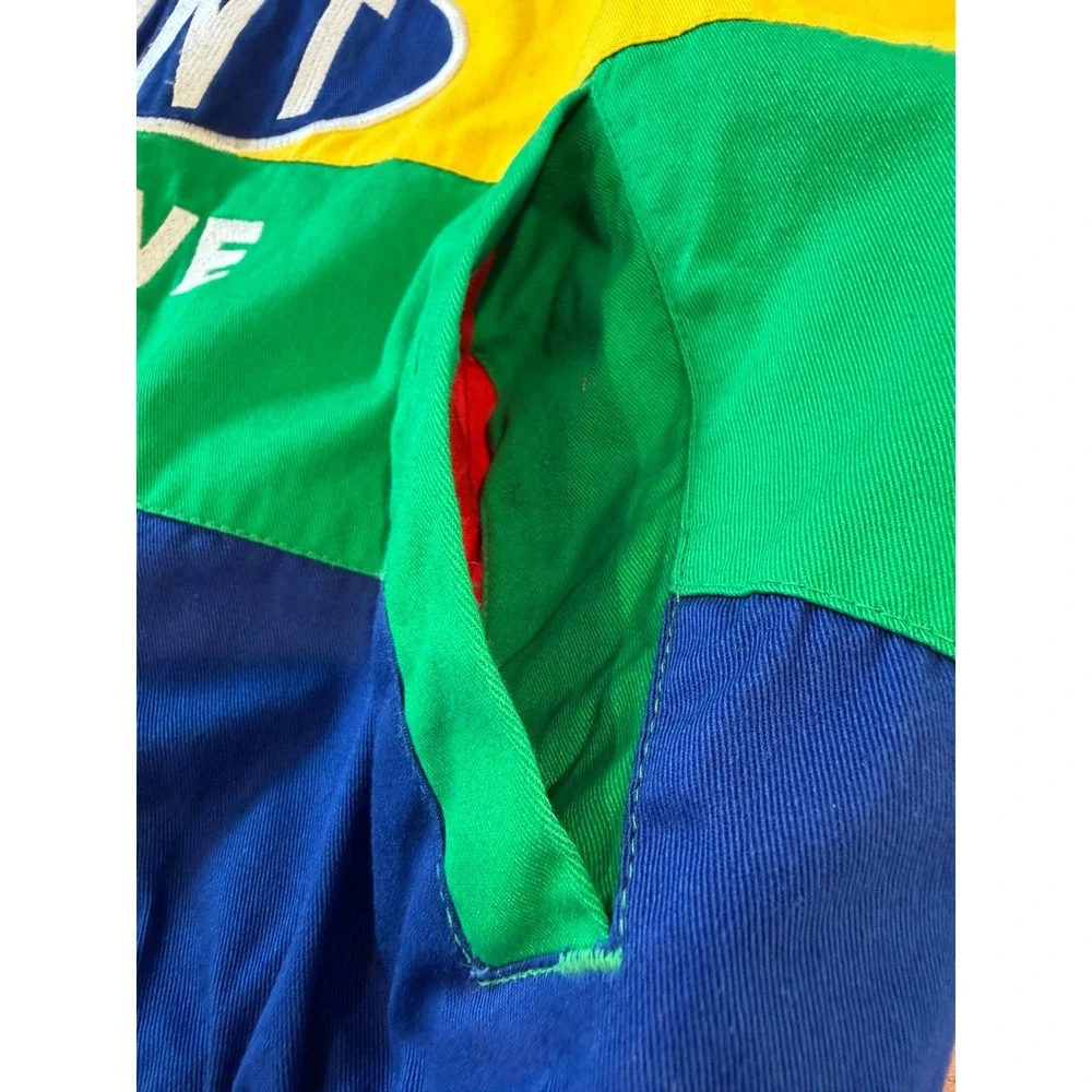 Chase Authentics Jeff Gordon 24 DuPont NASCAR Racing Jacket Red Yellow Blue XL